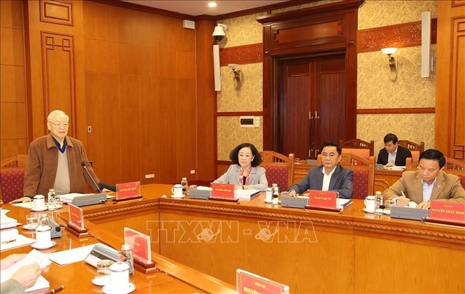 Tổng Bí thư Nguyễn Phú Trọng chủ trì họp Thường trực Ban chỉ đạo Trung ương về phòng, chống tham nhũng, tiêu cực