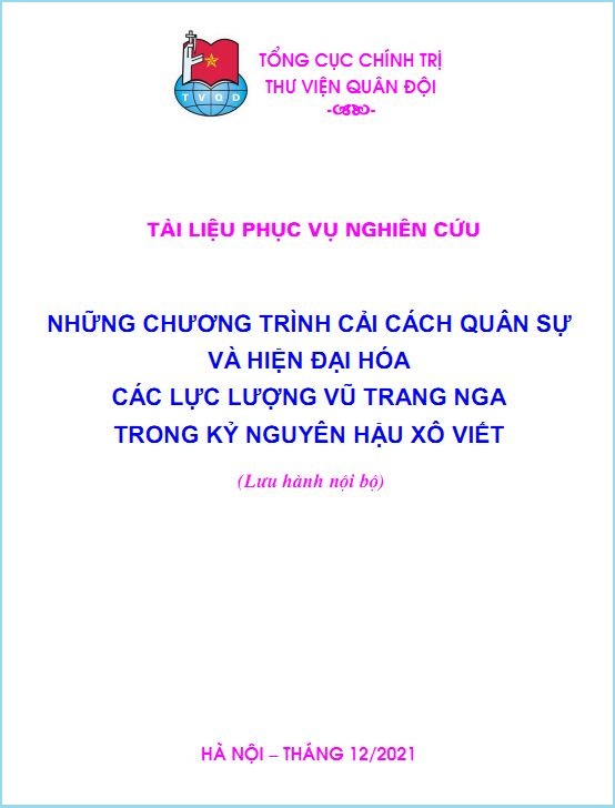 Những chương trình cải cách quân sự và hiện đại hóa Các lực lượng vũ trang Nga trong kỷ nguyên hậu Xô viết