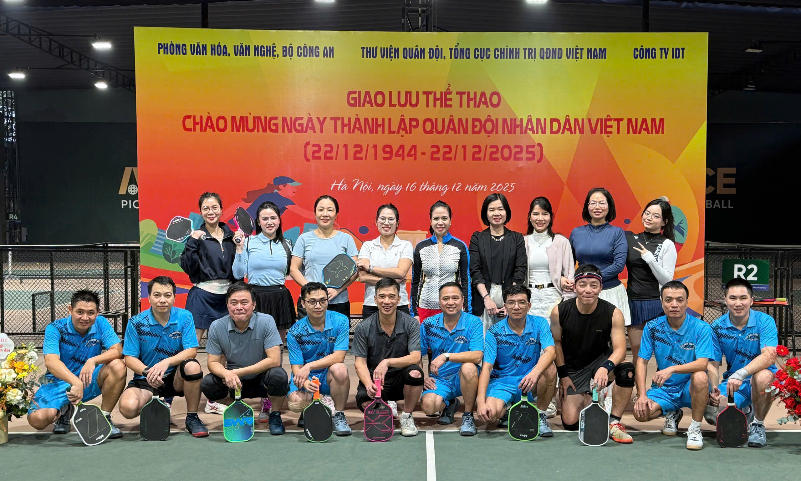 GIAO LƯU PICKLEBALL CHÀO MỪNG NGÀY THÀNH LẬP QUÂN ĐỘI NHÂN DÂN VIỆT NAM 22/12